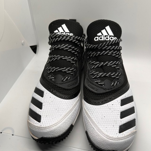 Adidas Icon V  Mens‎ Size 12 Black White Athletic Casual Training Shoes Sneakers - Picture 2 of 11
